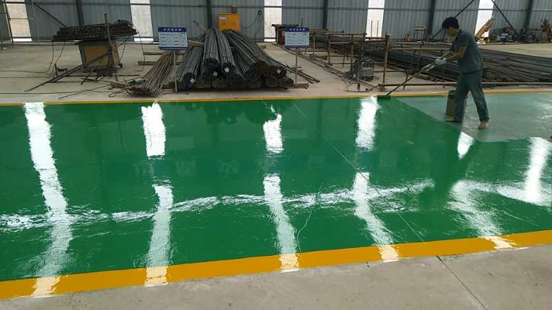 中國交通第四工程局，柳桂高速紅嶺樞紐鋼筋加工場地坪漆項目